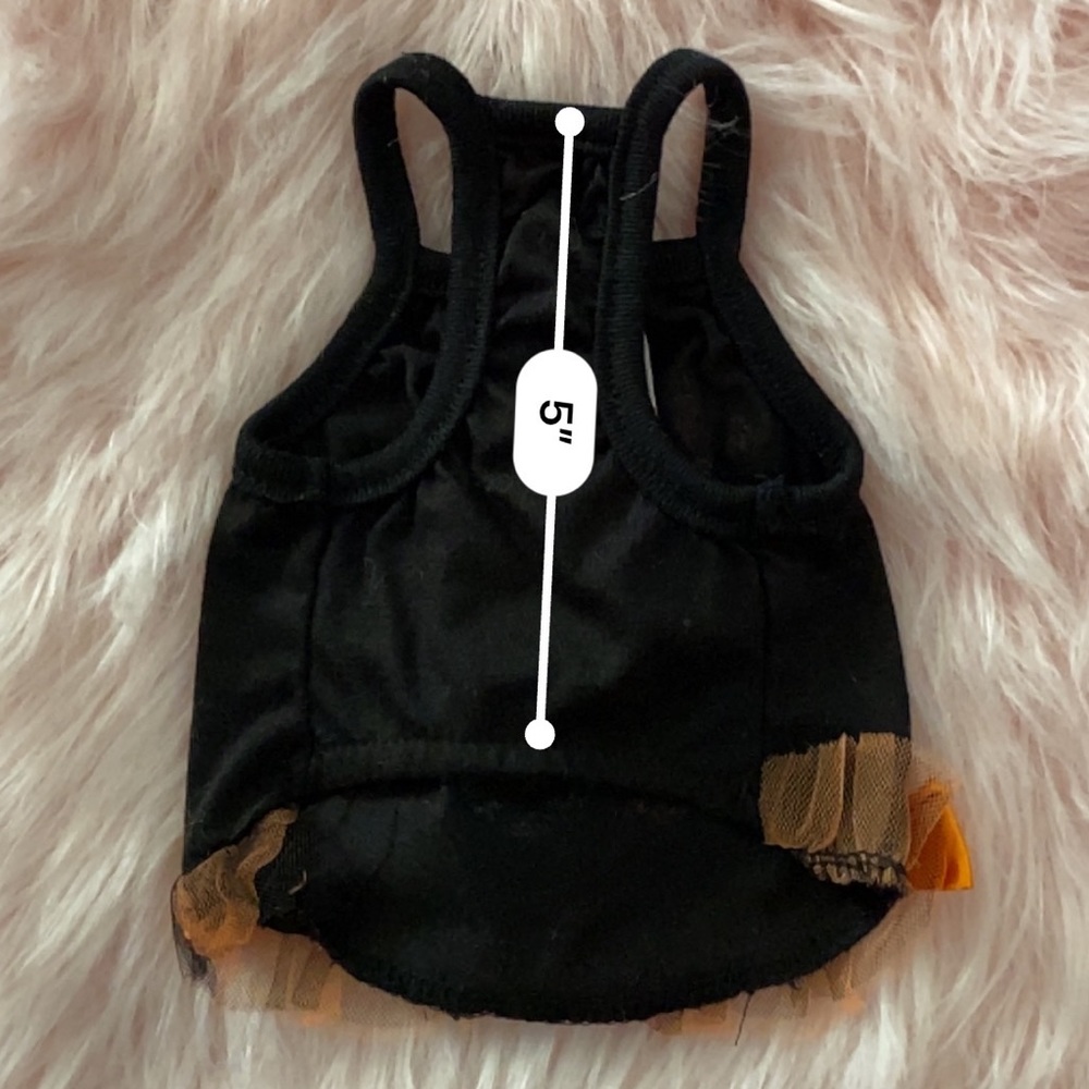Happy Halloween Dog T-Shirt Dress Bow Ruffle - Picture 4 of 4